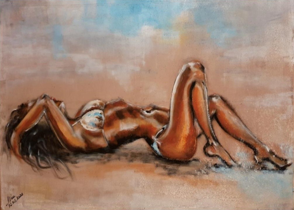 ArteDiAlina.com painting: Burning sun